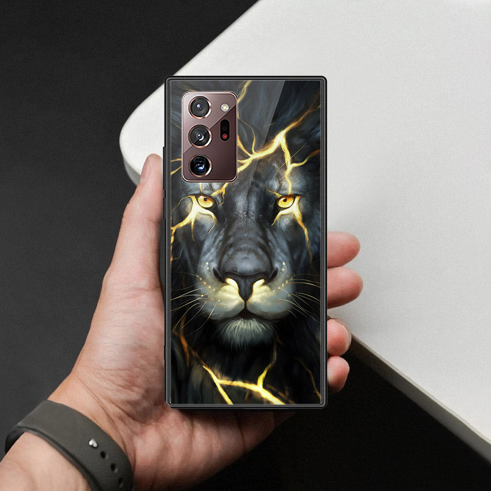 Samsung Galaxy Note 20 Ultra Cover - Brave Series - HQ Ultra Shine Premium Infinity Glass Soft Silicon Borders Case