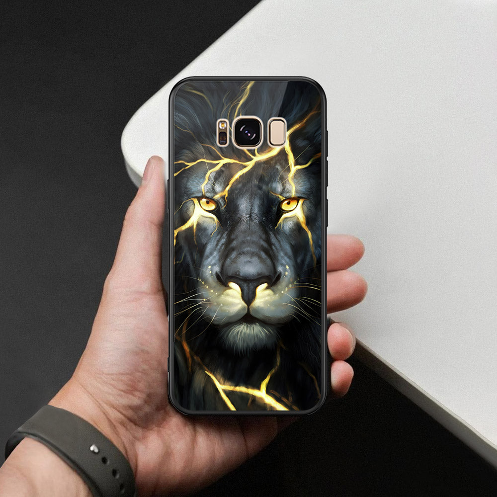 Samsung Galaxy S8 Plus Cover - Brave Series - HQ Ultra Shine Premium Infinity Glass Soft Silicon Borders Case
