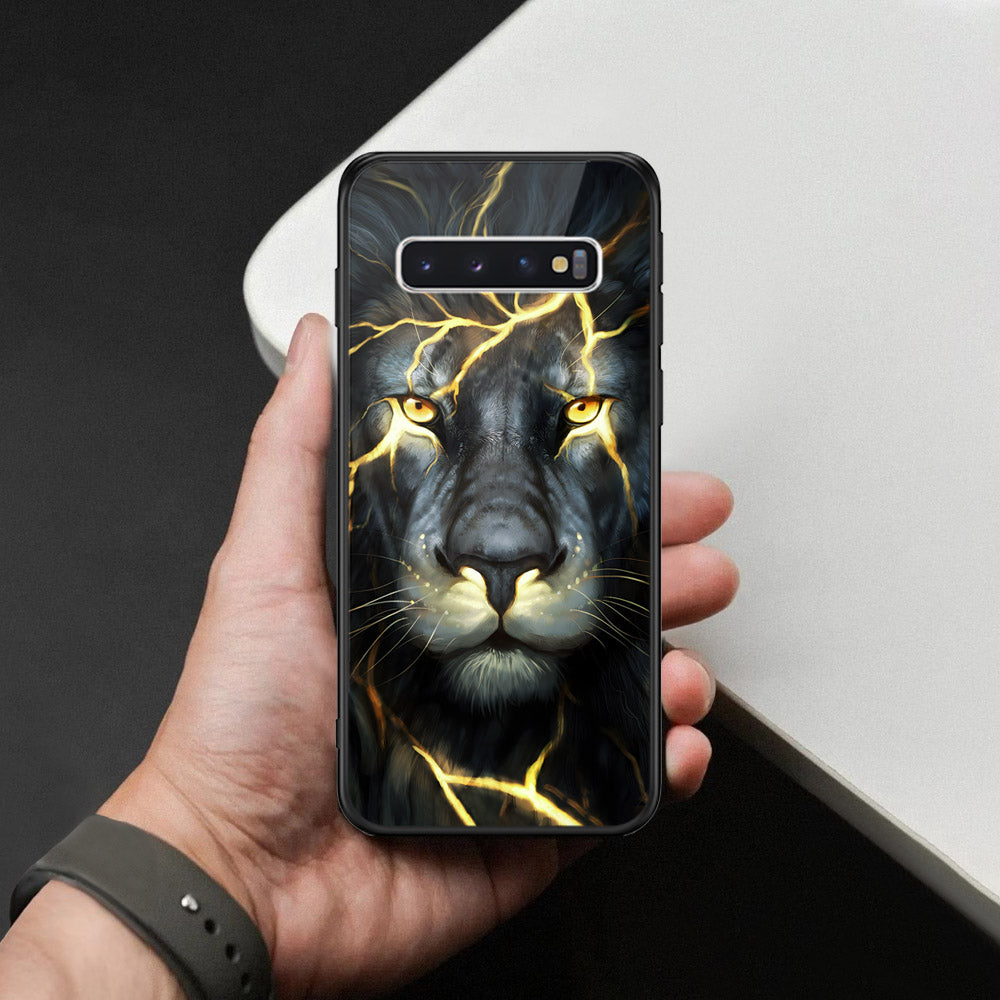 Samsung Galaxy S10 Cover - Brave Series - HQ Ultra Shine Premium Infinity Glass Soft Silicon Borders Case