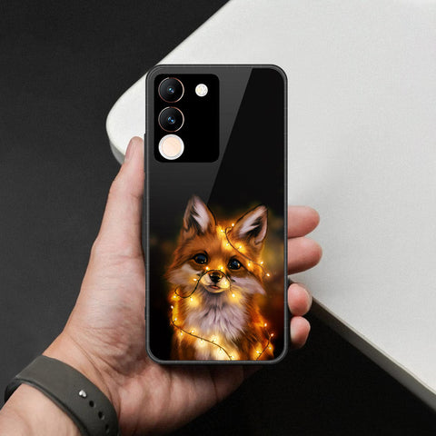 Vivo V29e Cover - Brave Series - HQ Ultra Shine Premium Infinity Glass Soft Silicon Borders Case