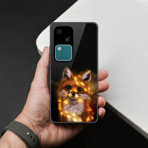 Vivo V30 Cover - Brave Series - HQ Ultra Shine Premium Infinity Glass Soft Silicon Borders Case