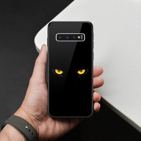 Samsung Galaxy S10 Cover - Brave Series - HQ Ultra Shine Premium Infinity Glass Soft Silicon Borders Case