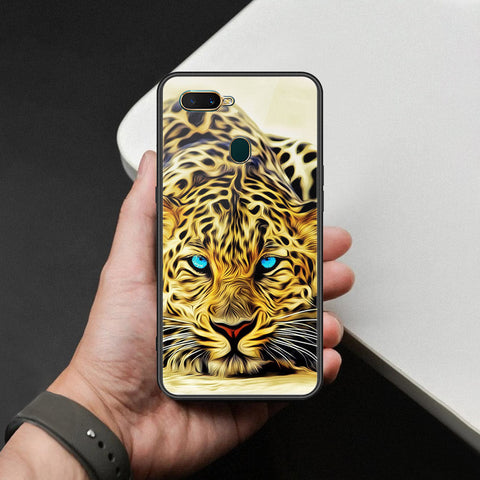 Oppo A7 Cover - Brave Series - HQ Ultra Shine Premium Infinity Glass Soft Silicon Borders Case