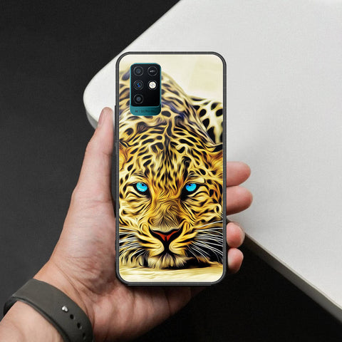 Infinix Note 10 Cover - Brave Series - HQ Ultra Shine Premium Infinity Glass Soft Silicon Borders Case