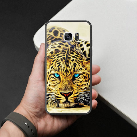 Samsung Galaxy S7 Edge Cover - Brave Series - HQ Ultra Shine Premium Infinity Glass Soft Silicon Borders Case