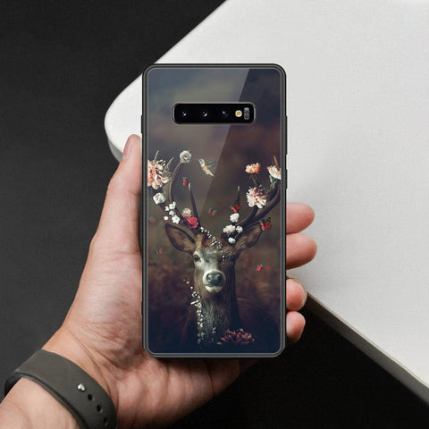 Samsung Galaxy S10 Plus Cover - Brave Series - HQ Ultra Shine Premium Infinity Glass Soft Silicon Borders Case