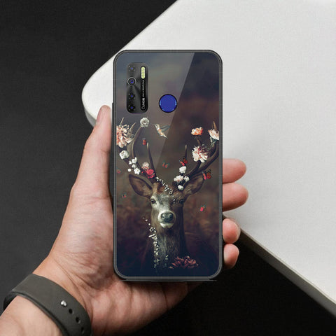 Tecno Camon 15 Cover - Brave Series - HQ Ultra Shine Premium Infinity Glass Soft Silicon Borders Case