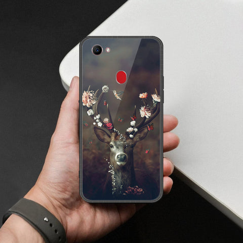 Oppo F7 Cover - Brave Series - HQ Ultra Shine Premium Infinity Glass Soft Silicon Borders Case