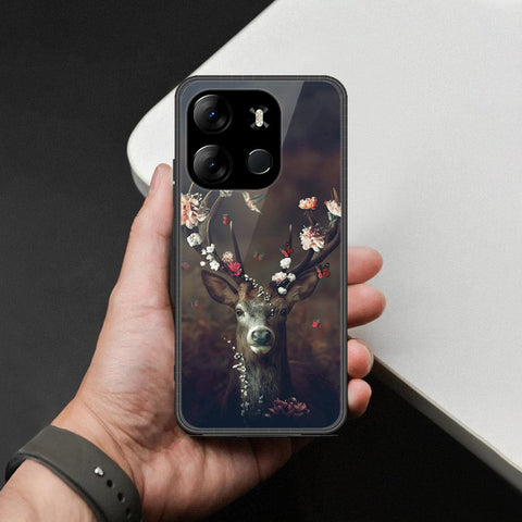 Infinix Smart 7 Cover - Brave Series - HQ Ultra Shine Premium Infinity Glass Soft Silicon Borders Case