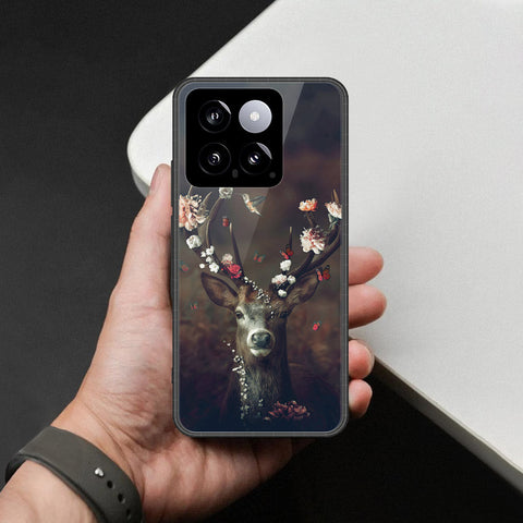 Xiaomi 14 Cover - Brave Series - HQ Ultra Shine Premium Infinity Glass Soft Silicon Borders Case