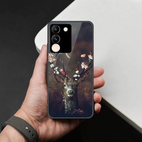 Vivo V29e Cover - Brave Series - HQ Ultra Shine Premium Infinity Glass Soft Silicon Borders Case