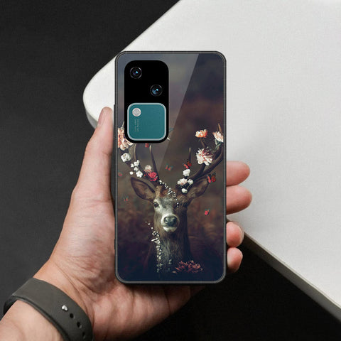 Vivo V30 Cover - Brave Series - HQ Ultra Shine Premium Infinity Glass Soft Silicon Borders Case