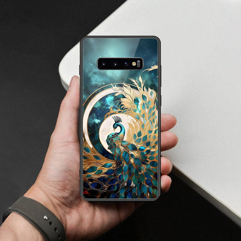 Samsung Galaxy S10 Plus Cover - Brave Series - HQ Ultra Shine Premium Infinity Glass Soft Silicon Borders Case