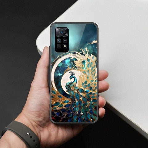 Xiaomi Redmi Note 11S Cover - Brave Series - HQ Ultra Shine Premium Infinity Glass Soft Silicon Borders Case