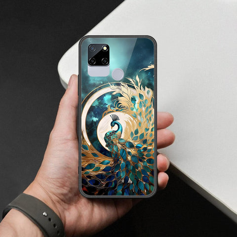 Realme C12 Cover - Brave Series - HQ Ultra Shine Premium Infinity Glass Soft Silicon Borders Case