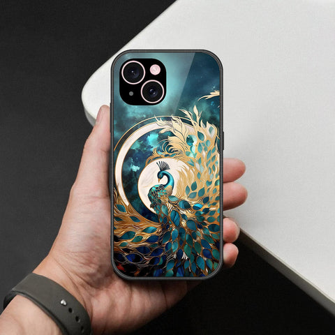 iPhone 15 Cover - Brave Series - HQ Ultra Shine Premium Infinity Glass Soft Silicon Borders Case