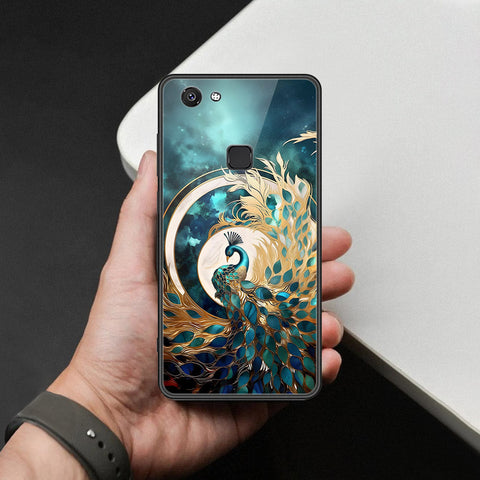 Vivo V7 Cover - Brave Series - HQ Ultra Shine Premium Infinity Glass Soft Silicon Borders Case