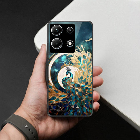 Infinix Note 30 Cover - Brave Series - HQ Ultra Shine Premium Infinity Glass Soft Silicon Borders Case