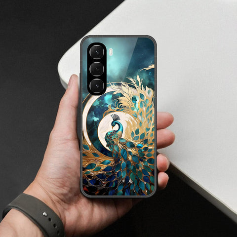 Infinix Hot 60 Cover - Brave Series - HQ Ultra Shine Premium Infinity Glass Soft Silicon Borders Case