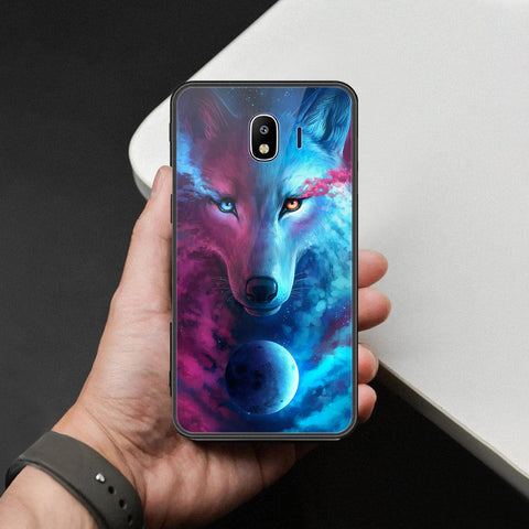 Samsung Galaxy J4 2018 Cover - Brave Series - HQ Ultra Shine Premium Infinity Glass Soft Silicon Borders Case