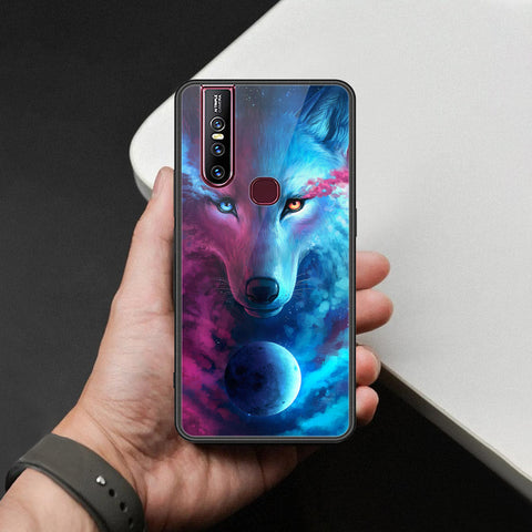 Vivo V15 Cover - Brave Series - HQ Ultra Shine Premium Infinity Glass Soft Silicon Borders Case