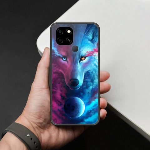 Infinix Smart 6 Cover - Personalized Alphabet Series Series - HQ Ultra Shine Premium Infinity Glass Soft Silicon Borders Cas