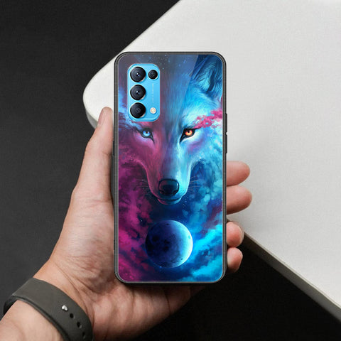 Oppo Reno 5 4G Cover - Brave Series - HQ Ultra Shine Premium Infinity Glass Soft Silicon Borders Case