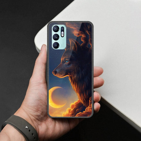 Oppo Reno 6 Cover - Brave Series - HQ Ultra Shine Premium Infinity Glass Soft Silicon Borders Case