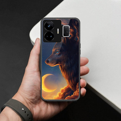 Realme GT3 Cover - Brave Series - HQ Ultra Shine Premium Infinity Glass Soft Silicon Borders Case