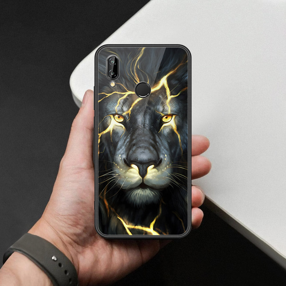 Huawei P20 Lite Cover - Brave Series - HQ Ultra Shine Premium Infinity Glass Soft Silicon Borders Case