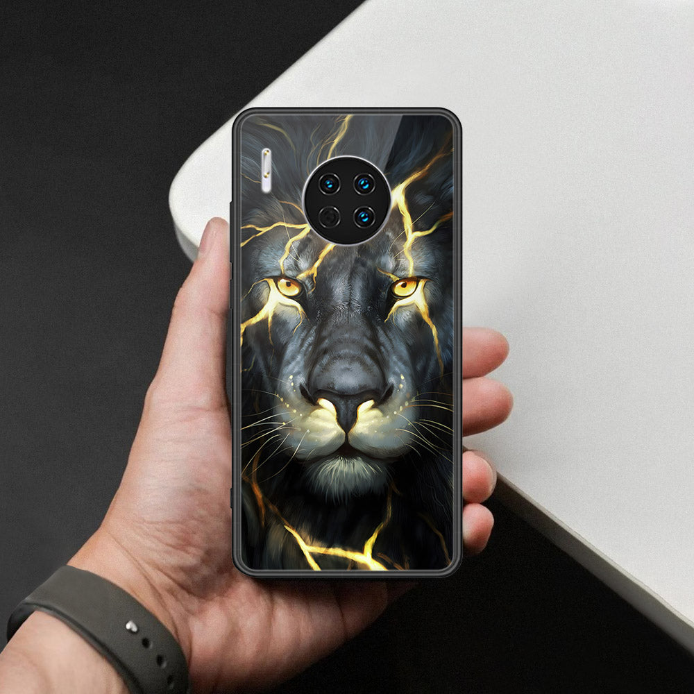 Huawei Mate 30 Cover - Brave Series - HQ Ultra Shine Premium Infinity Glass Soft Silicon Borders Case