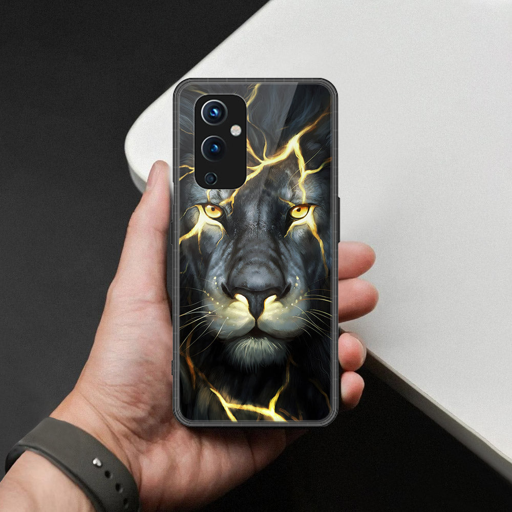 OnePlus 9 Cover - Brave Series - HQ Ultra Shine Premium Infinity Glass Soft Silicon Borders Case