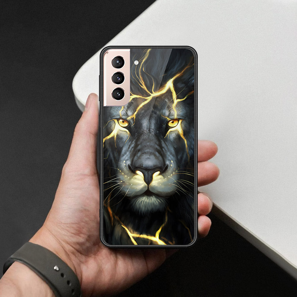 Samsung Galaxy S21 5G Cover - Brave Series - HQ Ultra Shine Premium Infinity Glass Soft Silicon Borders Case
