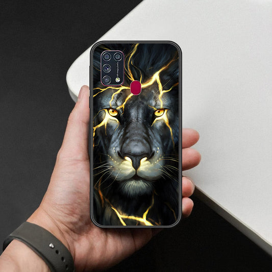 Samsung Galaxy M31 Cover - Brave Series - HQ Ultra Shine Premium Infinity Glass Soft Silicon Borders Case