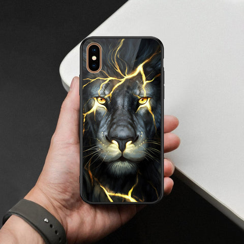 iPhone XS Max - Brave Series - HQ Ultra Shine Premium Infinity Glass Soft Silicon Borders Case