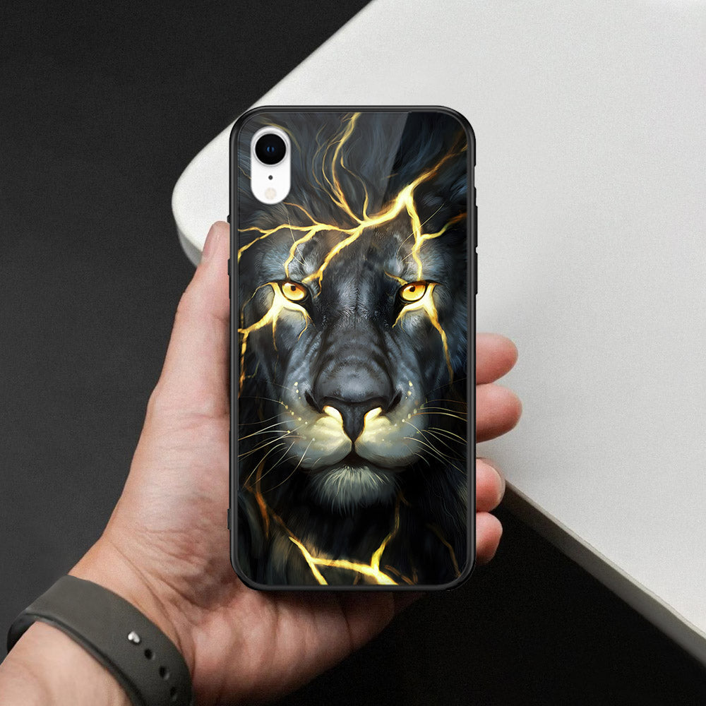 iPhone XR - Brave Series - HQ Ultra Shine Premium Infinity Glass Soft Silicon Borders Case