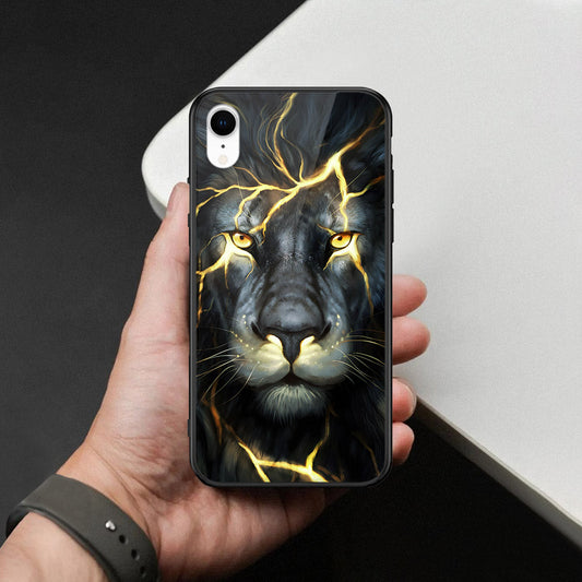 iPhone XR - Brave Series - HQ Ultra Shine Premium Infinity Glass Soft Silicon Borders Case