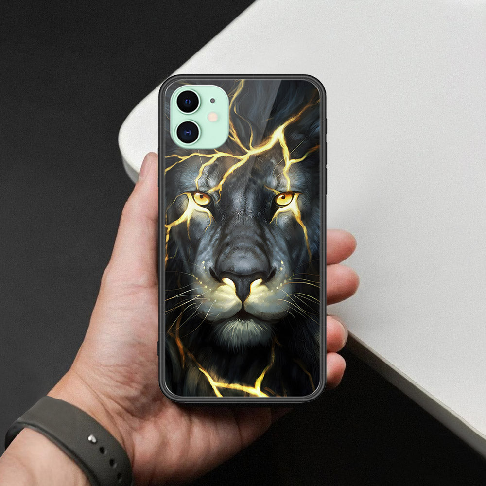 iPhone 11 - Brave Series - HQ Ultra Shine Premium Infinity Glass Soft Silicon Borders Case