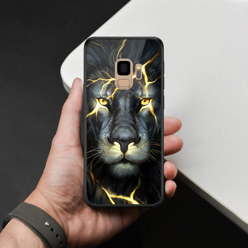Samsung Galaxy S9 Cover - Brave Series - HQ Ultra Shine Premium Infinity Glass Soft Silicon Borders Case