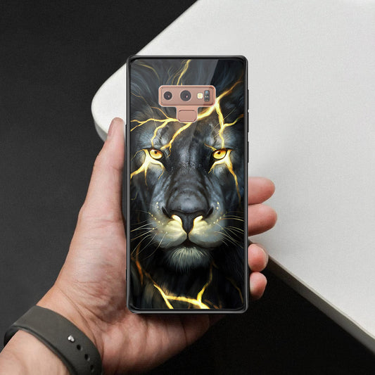 Samsung Galaxy Note 9 Cover - Brave Series - HQ Ultra Shine Premium Infinity Glass Soft Silicon Borders Case