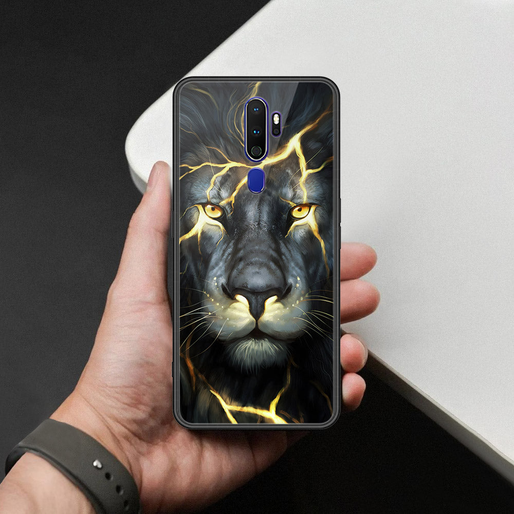 Oppo A9 2020 Cover - Brave Series - HQ Ultra Shine Premium Infinity Glass Soft Silicon Borders Case
