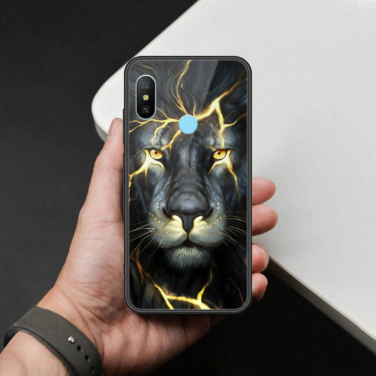 Redmi 6 Pro Cover - Brave Series - HQ Ultra Shine Premium Infinity Glass Soft Silicon Borders Case