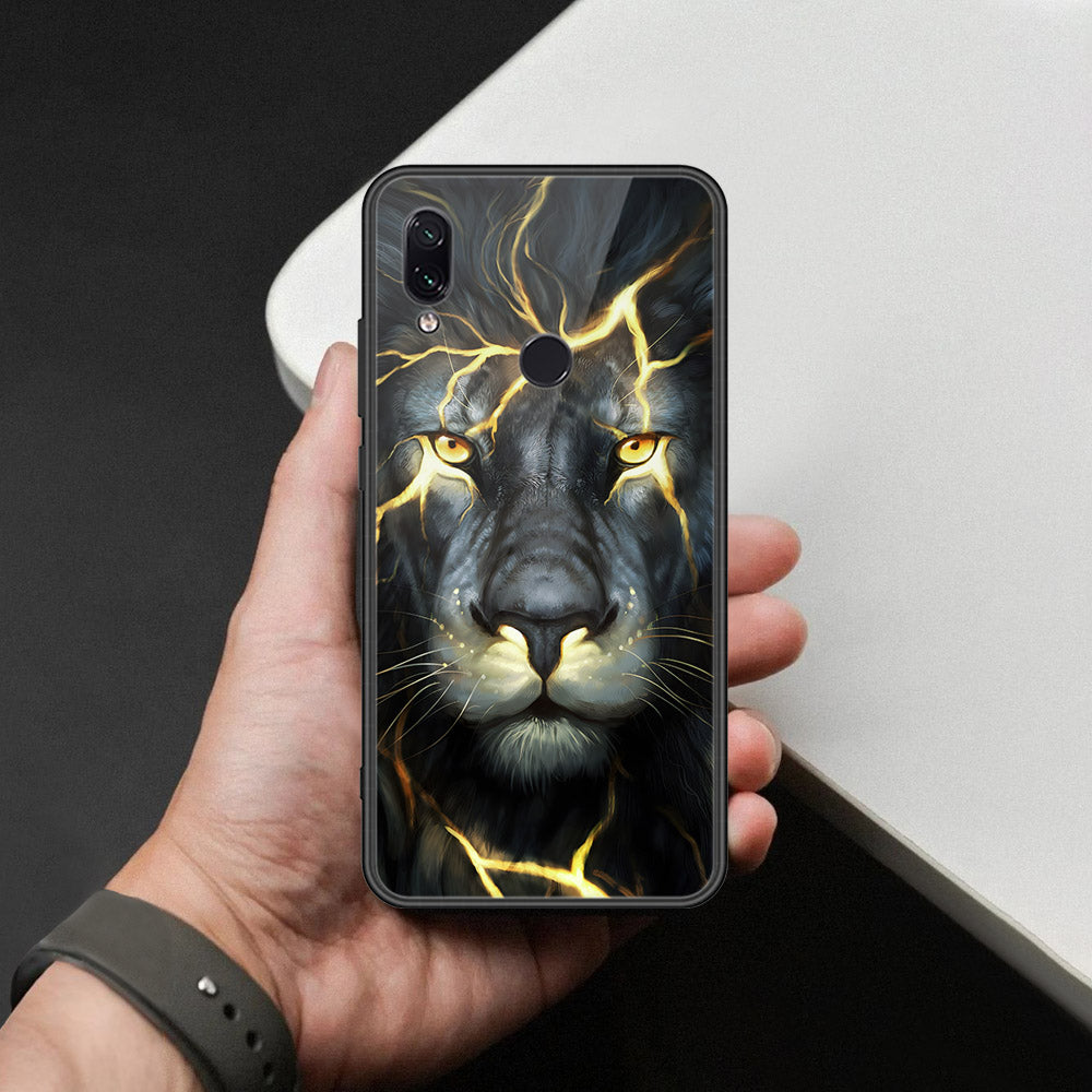Xiaomi Redmi Note 7 Pro Cover - Brave Series - HQ Ultra Shine Premium Infinity Glass Soft Silicon Borders Case