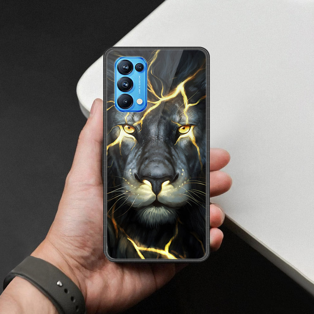 Oppo Reno 5 Pro 5G Cover - Brave Series - HQ Ultra Shine Premium Infinity Glass Soft Silicon Borders Case