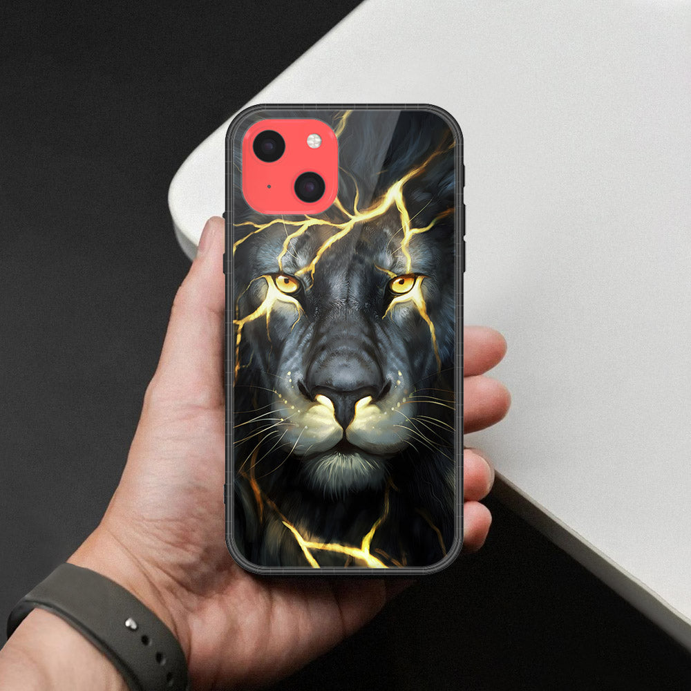 iPhone 13 Mini Cover - Brave Series - HQ Ultra Shine Premium Infinity Glass Soft Silicon Borders Case