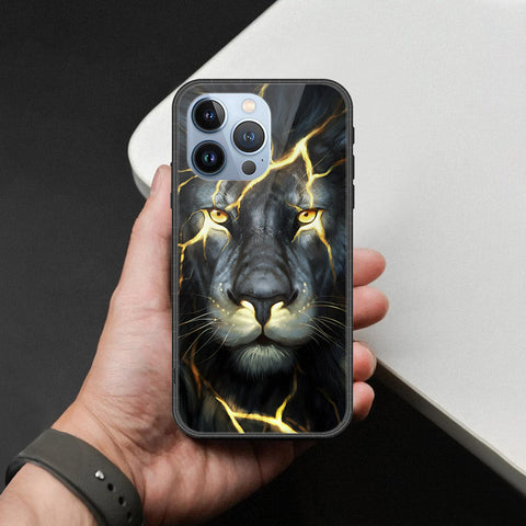 iPhone 13 Pro Cover - Brave Series - HQ Ultra Shine Premium Infinity Glass Soft Silicon Borders Case