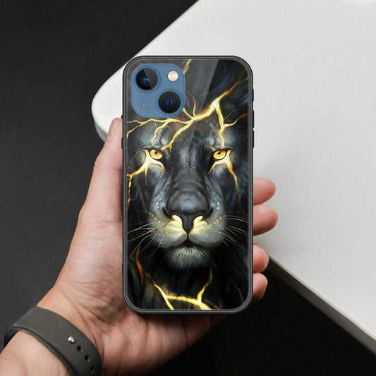 iPhone 13 Cover - Brave Series - HQ Ultra Shine Premium Infinity Glass Soft Silicon Borders Case
