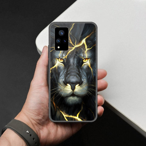 Vivo V21 Cover - Brave Series - HQ Ultra Shine Premium Infinity Glass Soft Silicon Borders Case