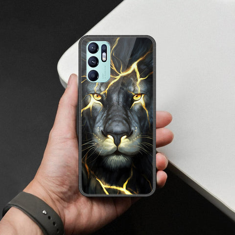Oppo Reno 6 Cover - Brave Series - HQ Ultra Shine Premium Infinity Glass Soft Silicon Borders Case