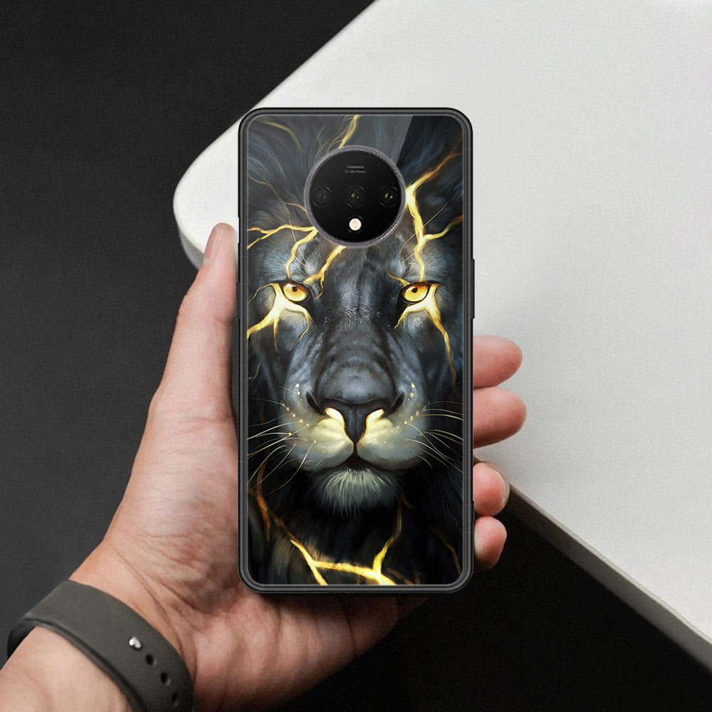 OnePlus 7T Cover - Brave Series - HQ Ultra Shine Premium Infinity Glass Soft Silicon Borders Case